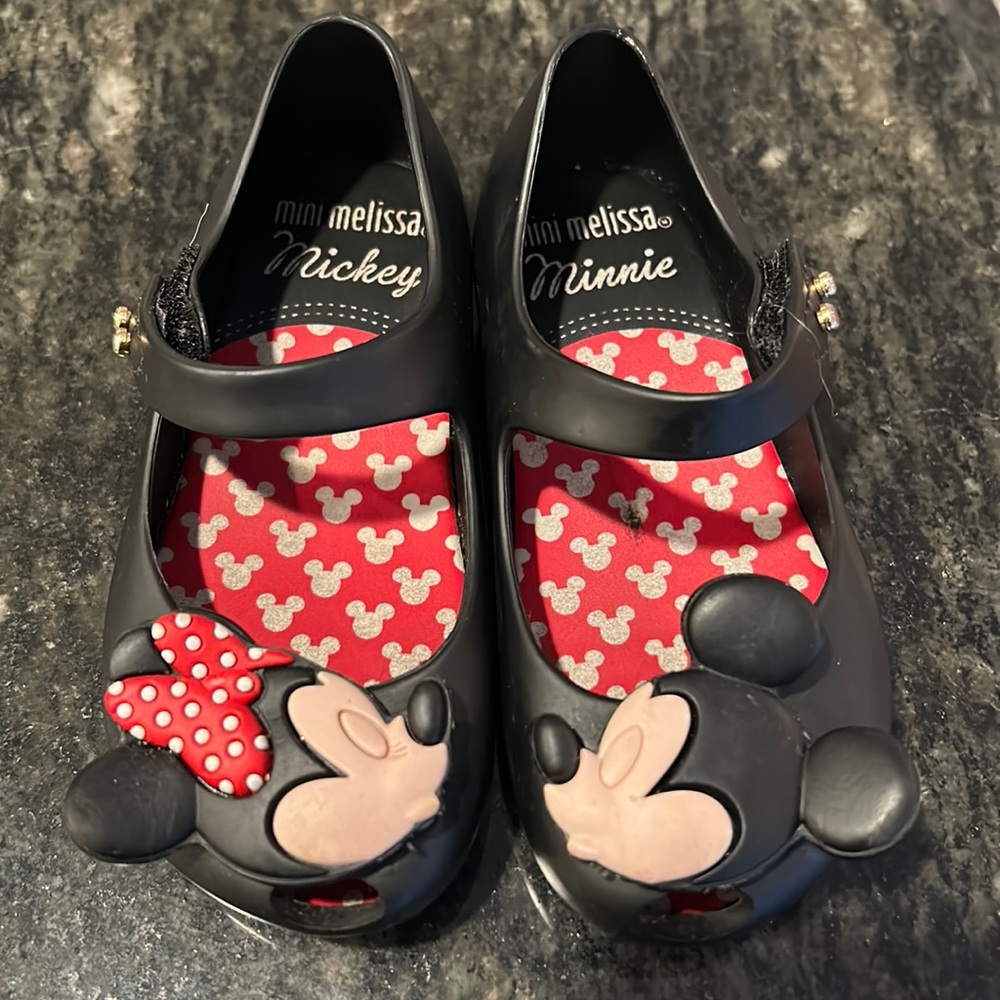 Mini Melissa Minnie & Mickey Shoes size 7